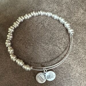Alex and Ani Silver Beaded Bracelet